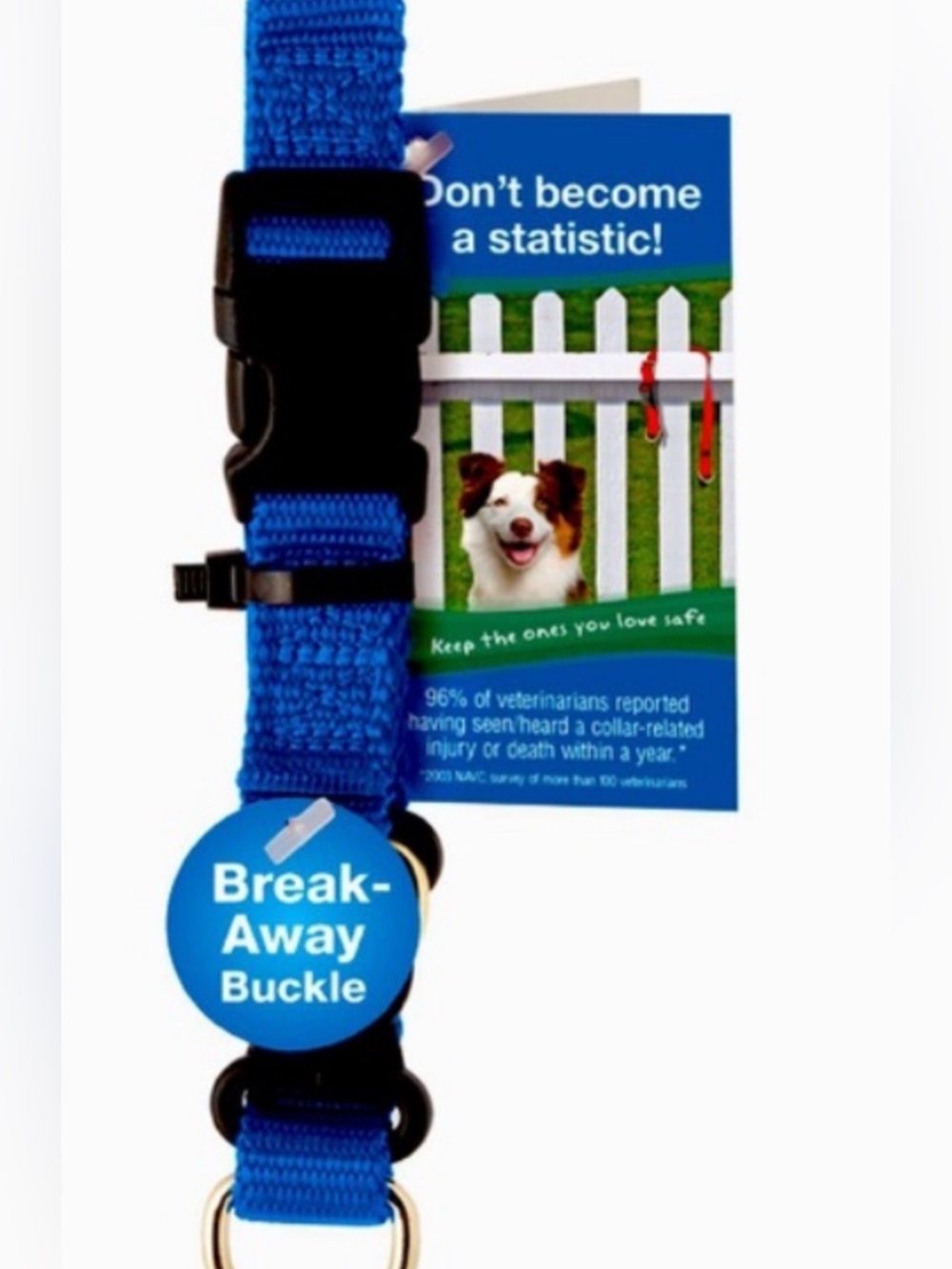 PetSafe Keep Safe Blue Break Away Collar Size Small (10”-14”)